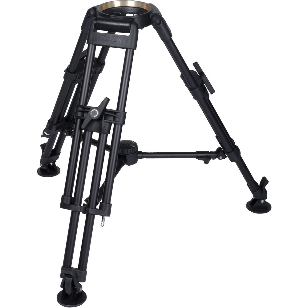 Miller HDC 150 1-Stage Short Metal Alloy Tripod (Mid-Level Spreader-Ready)
