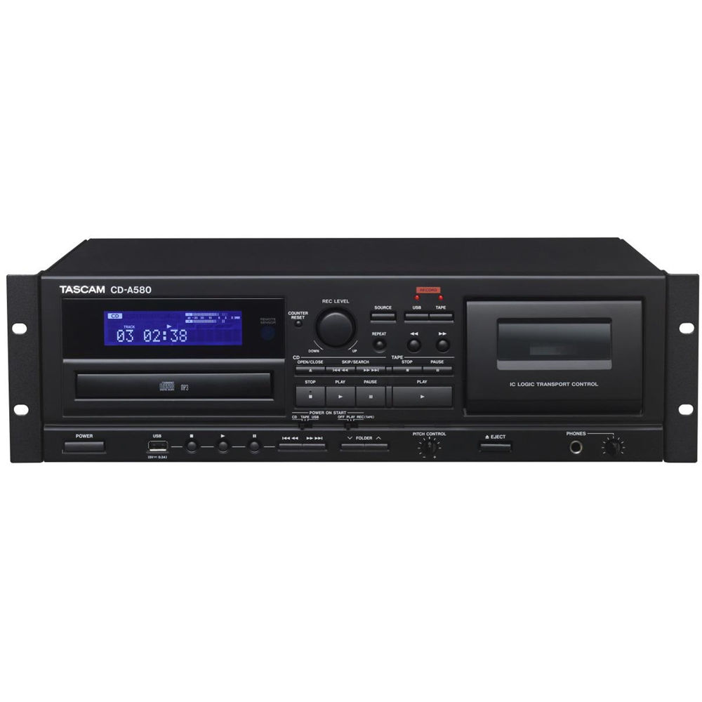 TASCAM CD-A580 Cassette, USB & CD Player/Recorder