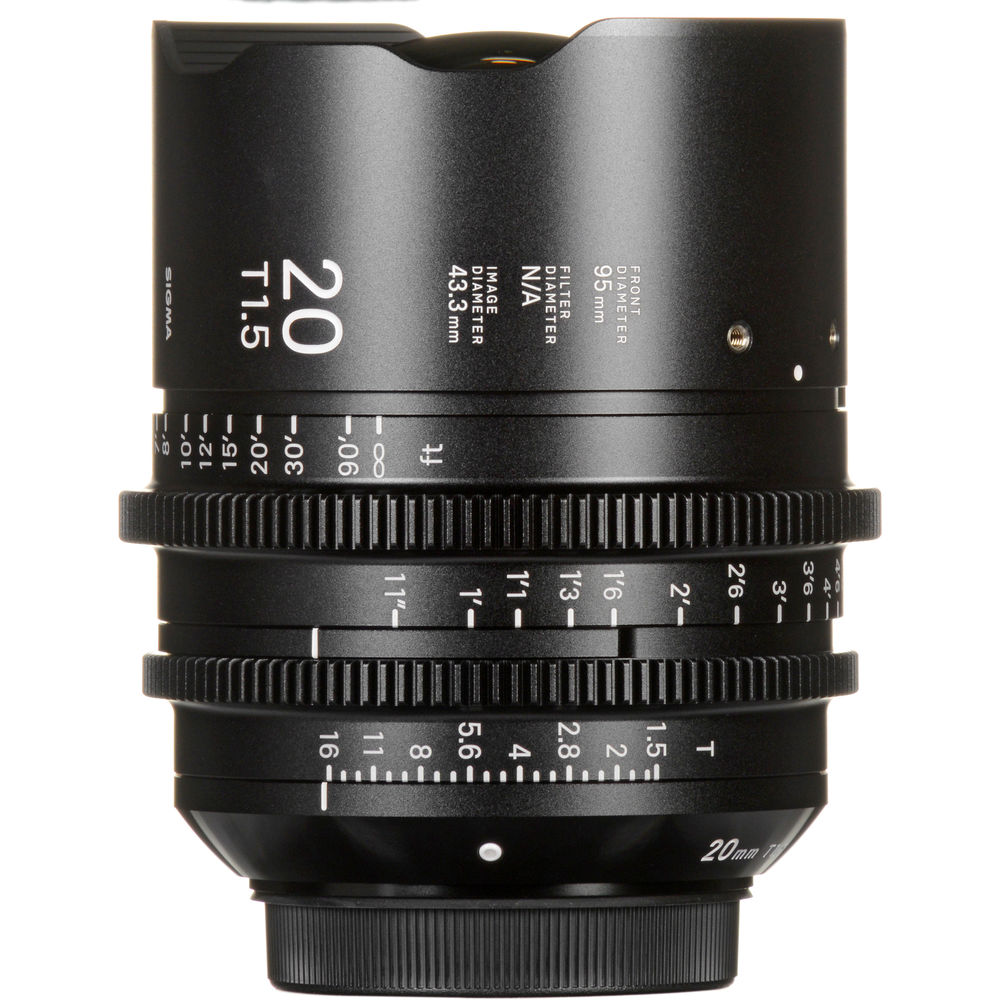 Sigma 20mm T1.5 Fully Luminous FF High-Speed Prime (Canon EF, Feet)