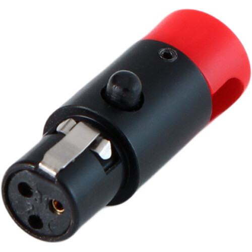 Cable Techniques LPS Low-Profile Right Angle TA3F Connector (Red, Large)