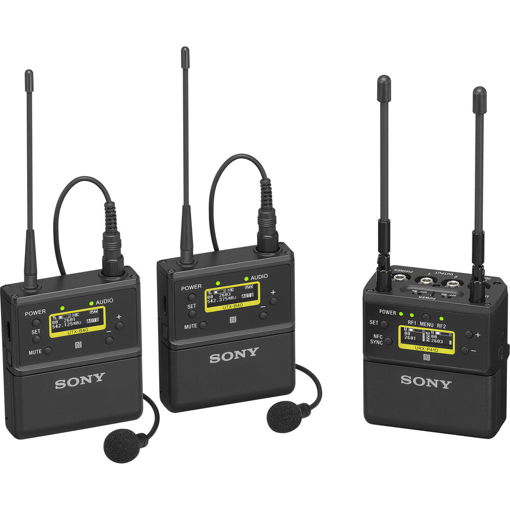 Sony UWP-D27 2-Person Camera-Mount Wireless Omni Lavalier Microphone System (UC90: 941 to 960 MHz)