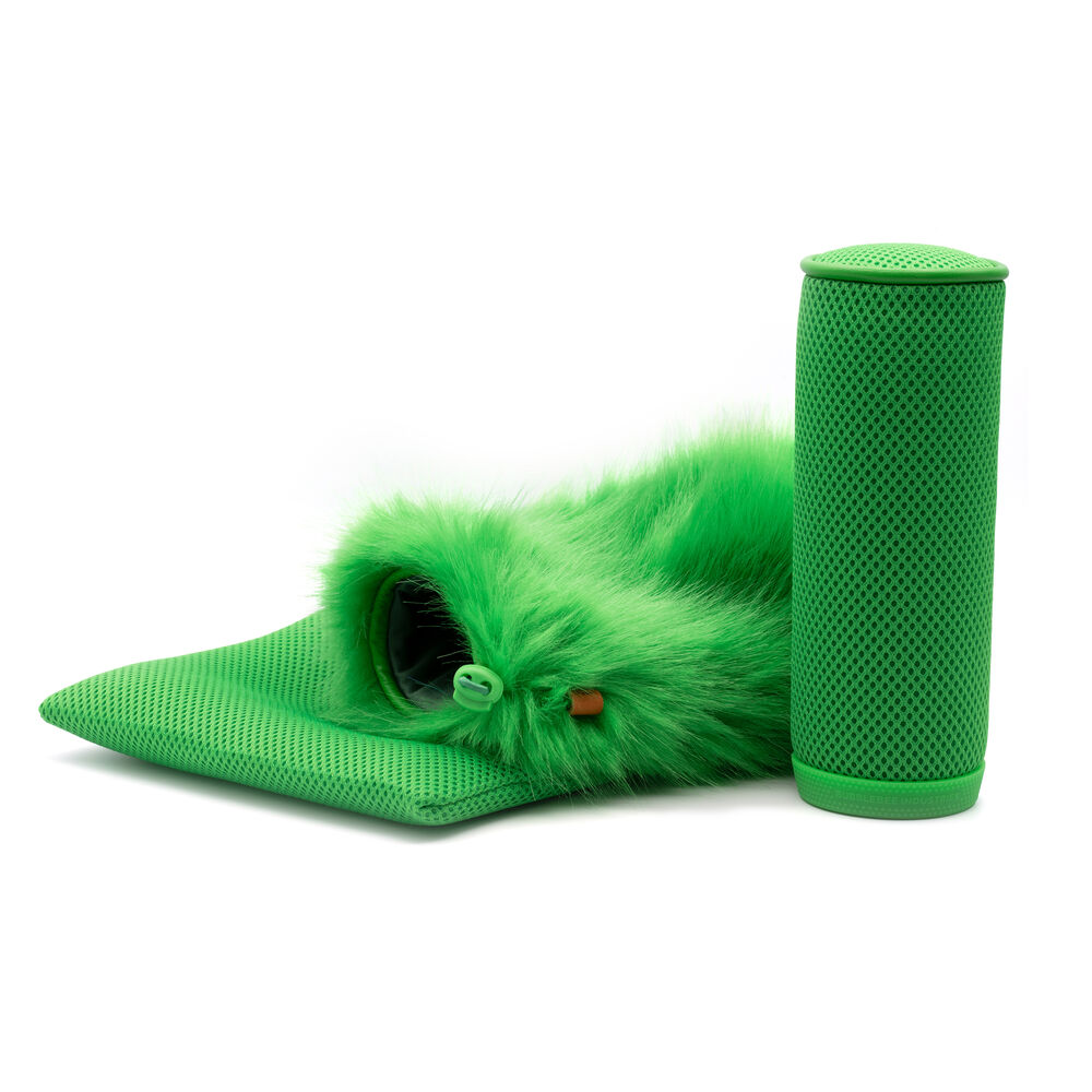 Bubblebee Industries The Spacer Bubble Windshield & Fur Cover System for Shotgun Mics (Chroma Key Green, Medium)