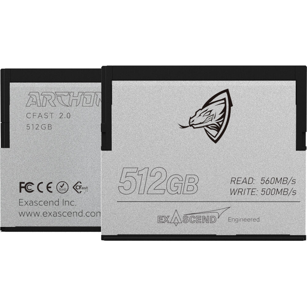 Exascend 512GB Archon CFast 2.0 Memory Card (2-Pack)