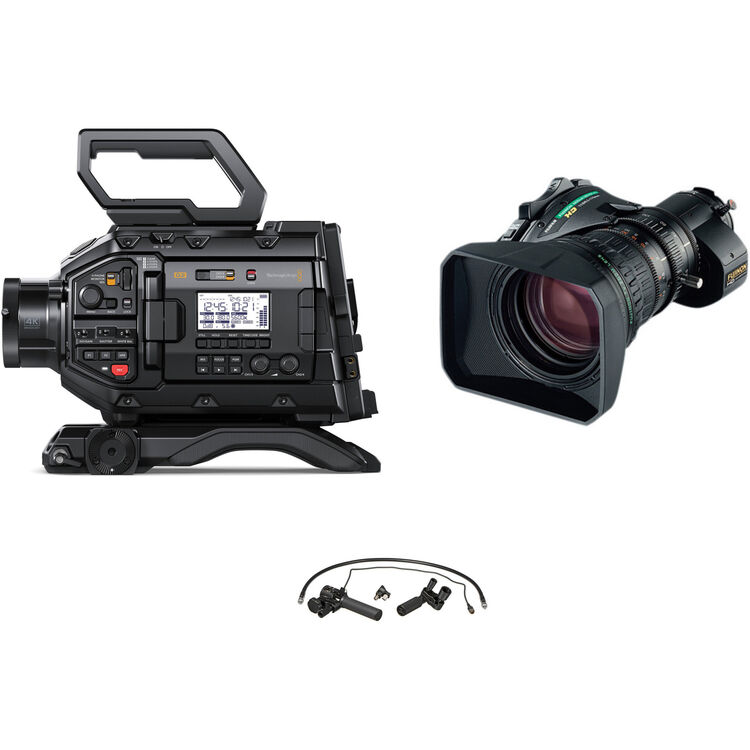 Blackmagic Design URSA Broadcast G2 Camera with Fujinon 8.5-170mm Digital Servo Lens & Zoom/Focus Control