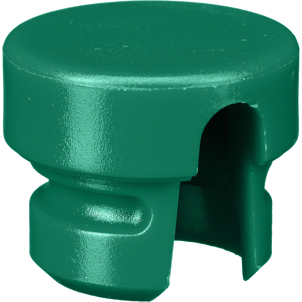 Cable Techniques Low-Profile Cap for Low-Profile XLR Connectors, Outlet for up to 6.0mm OD Cable (Large, Green)