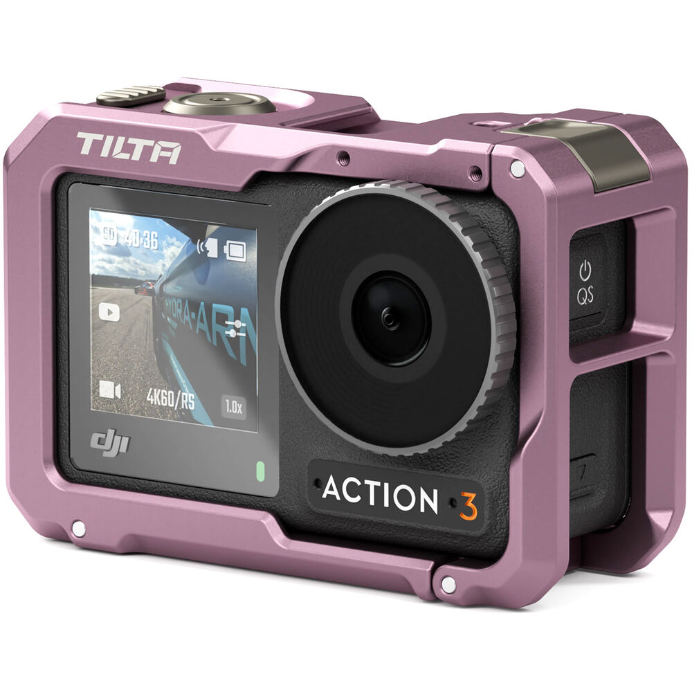 Tilta Basic Camera Cage Kit for DJI Osmo Action 3 (Pink)