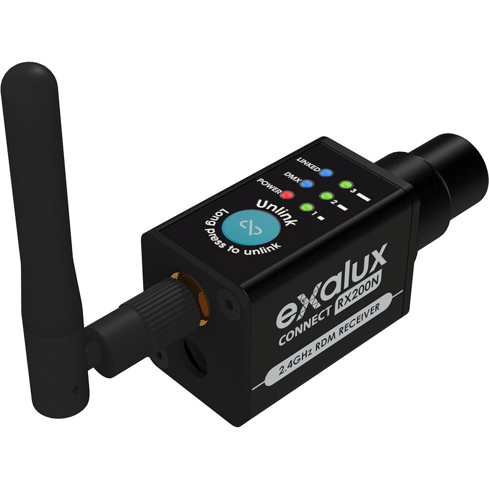 Exalux CONNECT RX200N-RP Wireless RDM/DMX Receiver for SkyPanel (Basic Kit)