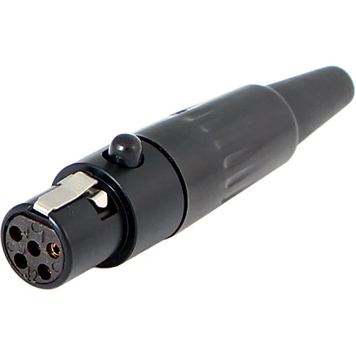 Cable Techniques TA5F 5-Pin Female Mini-XLR Connector (Black, Standard Outlet)