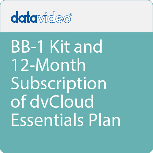 Datavideo BB-1 Kit and 12-Month Subscription of dvCloud Essentials Plan