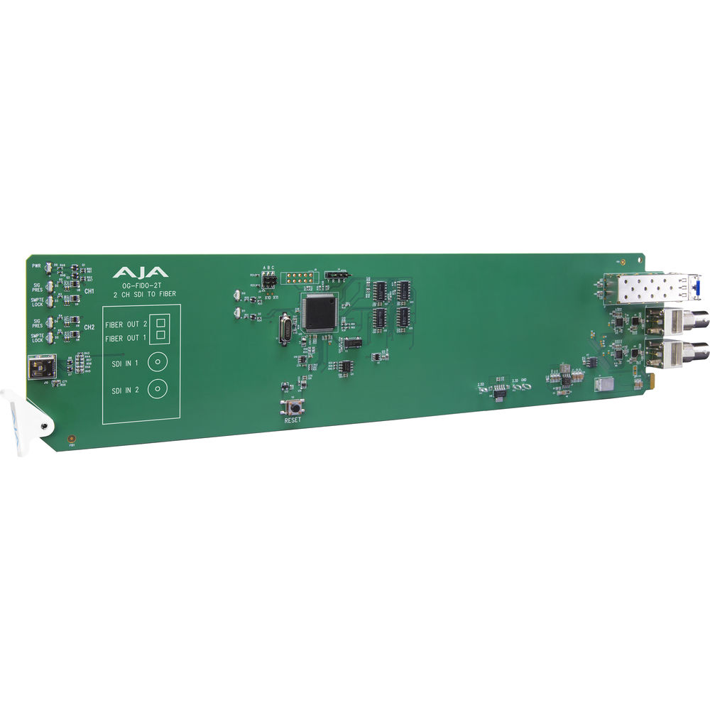 AJA 2-Channel 3G-SDI to Single-Mode LC Fiber Transmitter