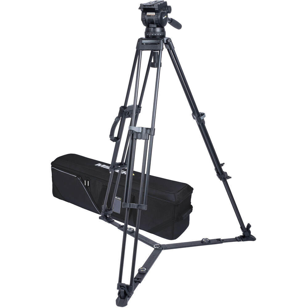 Miller CX14 Sprinter II 1-Stage Aluminum Alloy Tripod System with Ground Spreader
