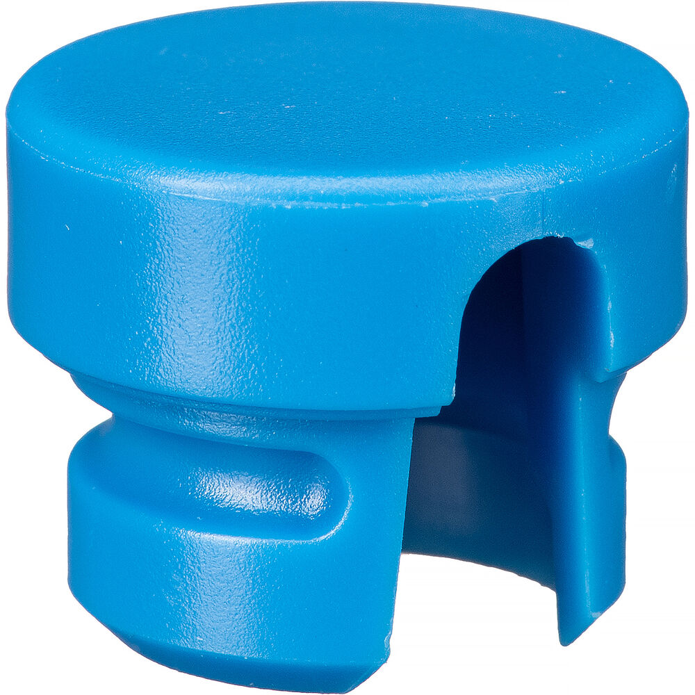 Cable Techniques Low-Profile Cap for Low-Profile XLR Connectors, Outlet for up to 6.0mm OD Cable (Large, Blue)