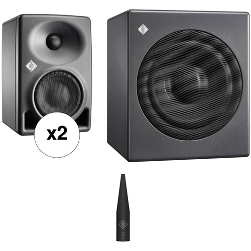 Neumann Monitor Alignment Kit 3 with KH 80 Monitors, Subwoofer, MA 1 Mic, and Software