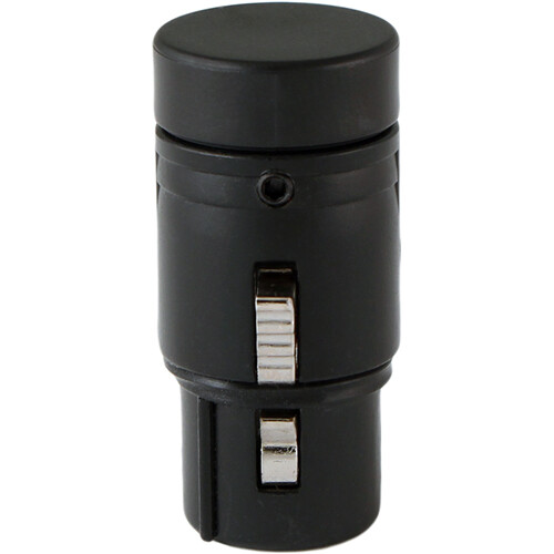 Cable Techniques Low-Profile Right-Angle XLR 3-Pin Female Connector (Large Outlet, A-Shell, Black Cap)