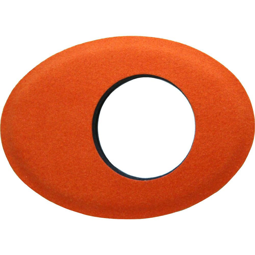 Bluestar Oval Extra-Large Viewfinder Eyecushion (Ultrasuede, Orange)
