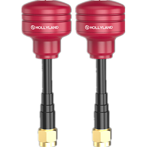 Hollyland Lollipop Antenna Set for Mars 300/300 PRO/400/400S/400S PRO (2-Pack, Red)