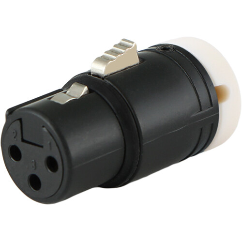 Cable Techniques Low-Profile Right-Angle XLR 3-Pin Female Connector (Standard Outlet, A-Shell, White Cap)
