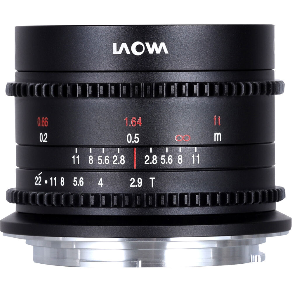 Venus Optics Laowa 9mm T2.9 Zero-D Cine Lens (RF Mount, Feet/Meters, Black)