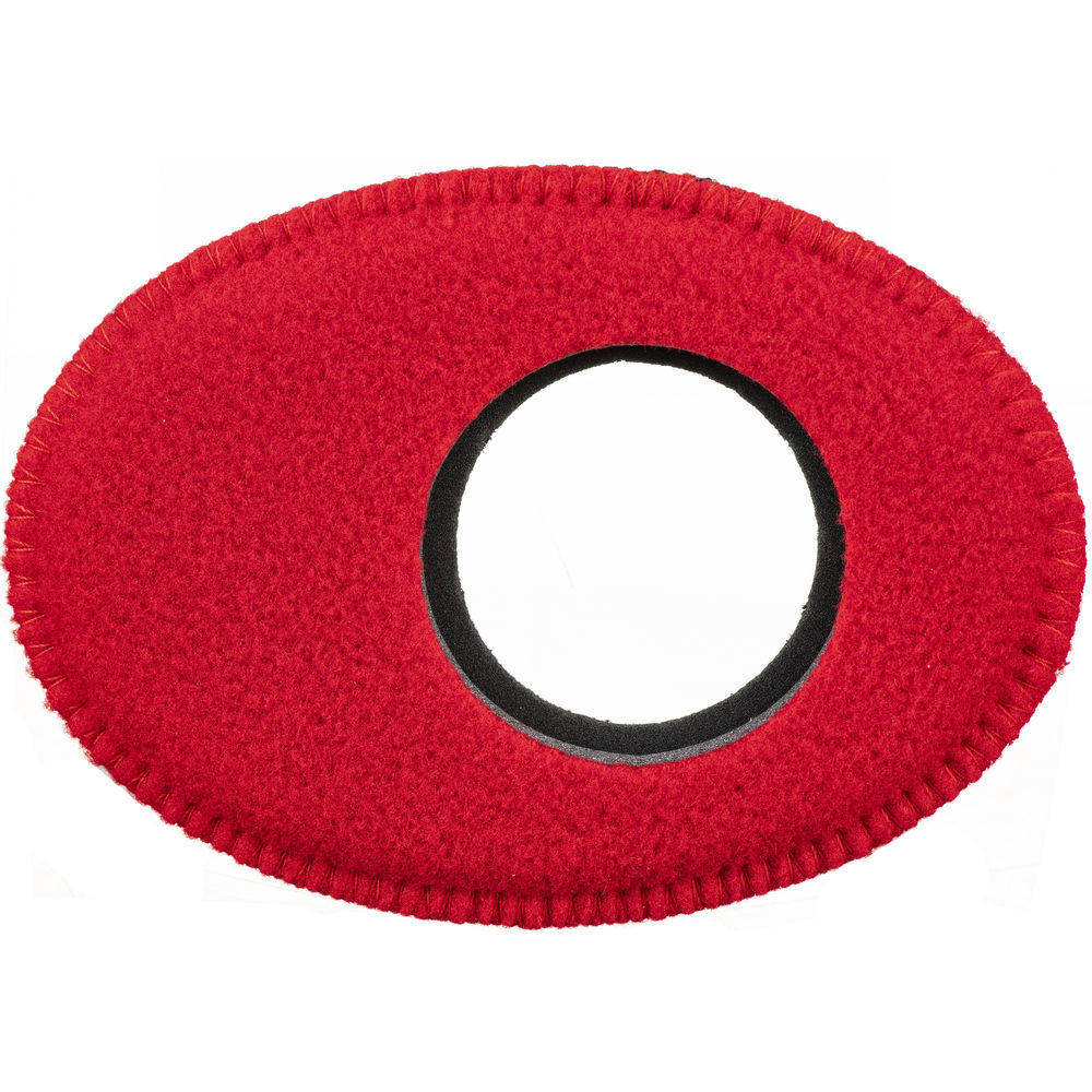 Bluestar Oval Extra-Large Viewfinder Eyecushion (Fleece, Red)