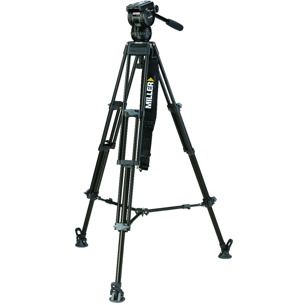Miller CX8 Fluid Head with Toggle 2-Stage Alloy Tripod System (Mid-Level Spreader)