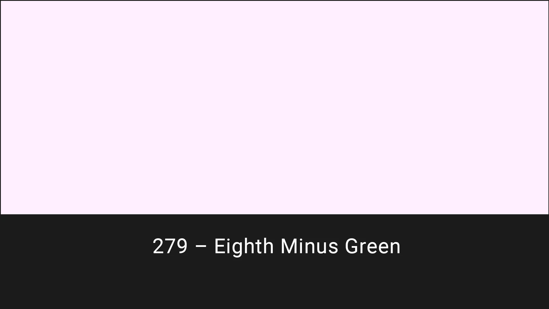 Cotech filters 279 Eighth Minus Green