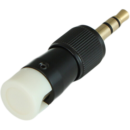 Cable Techniques CT-LPS-T35L-W Low-Profile Right-Angle 3.5mm TRS Screw-Locking Connector (White)