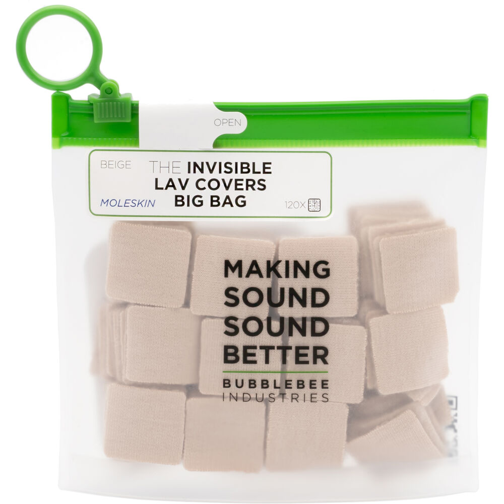 Bubblebee Industries Invisible Lav Covers Moleskin Big Bag (120-Pack, Beige)