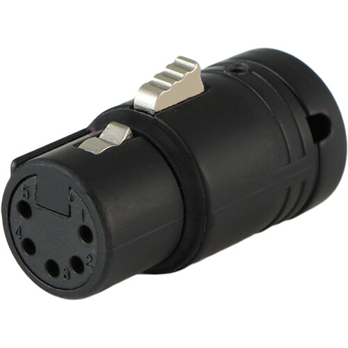Cable Techniques Low-Profile Right-Angle XLR 5-Pin Female Connector with Adjustable Exit (Standard Outlet)