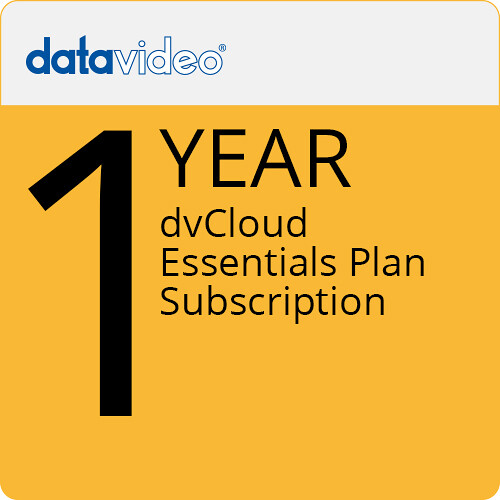 Datavideo dvCloud Essentials Plan (12-Month Subscription)