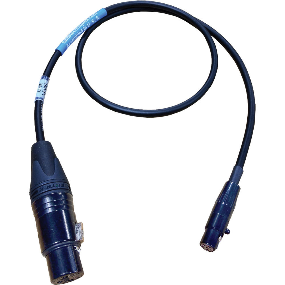 Cable Techniques CT-PLT-L24 Balanced XLR -3F to TA 5F Transmitter Cable 24" (609.6mm)