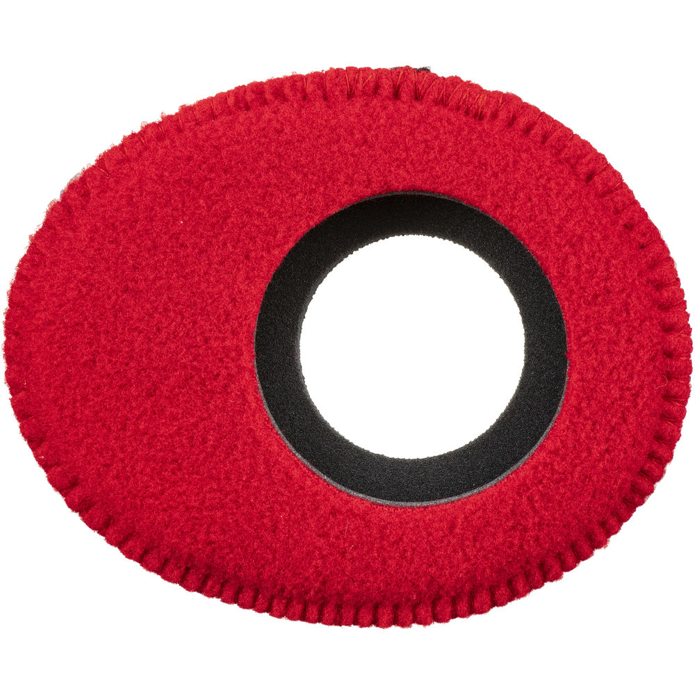 Bluestar Oval Large Viewfinder Eyecushion (Fleece, Red)