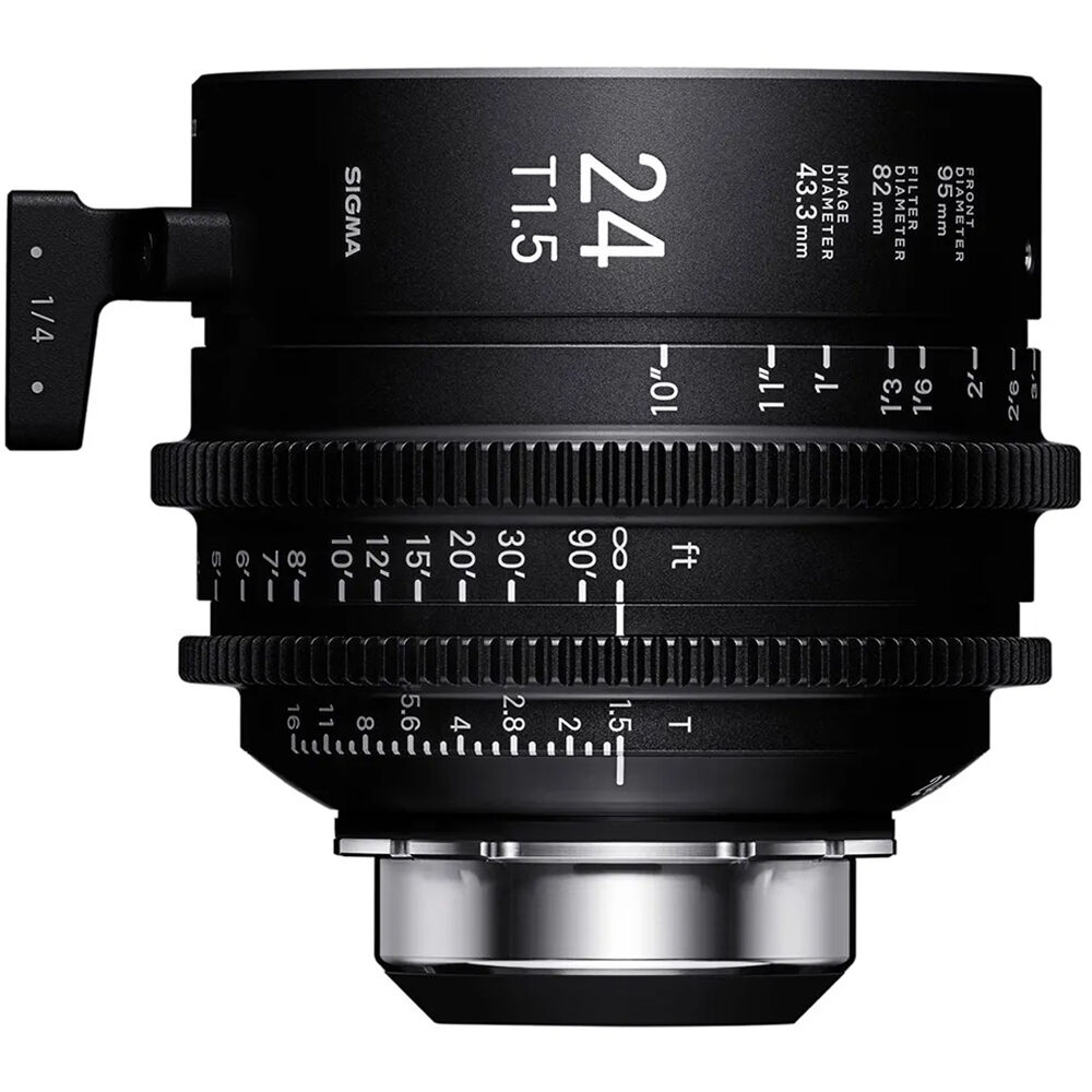 Sigma 24mm T1.5 Fully Luminous FF High-Speed Cine Primes with /i Technology (PL Mount, Feet)