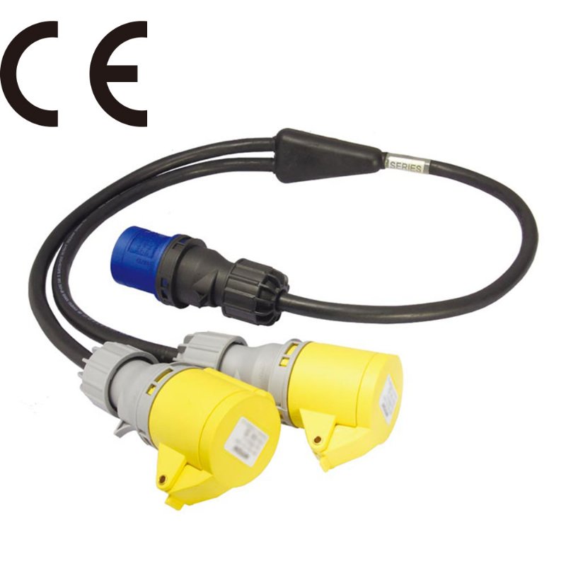 KUPO Y-SPLITTER W/2.5MM/3C CABLE IN SERIES WIRED (CEE FORM)