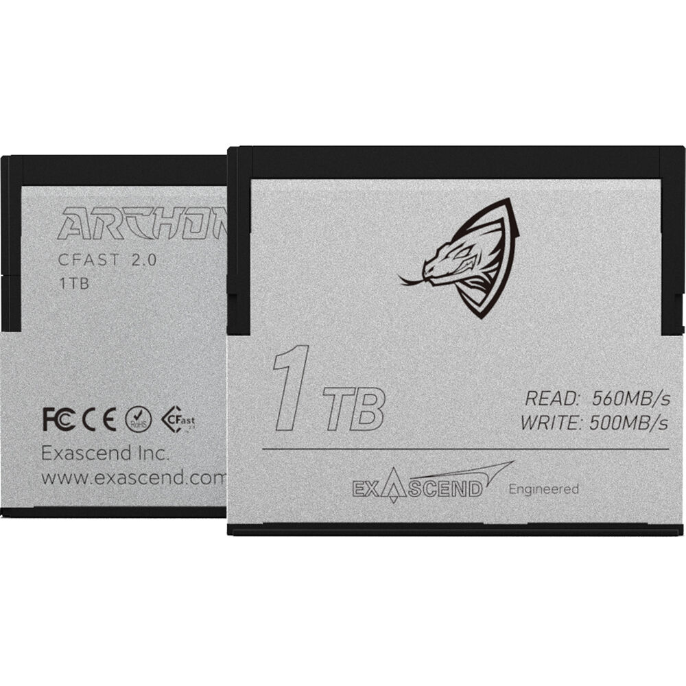 Exascend 1TB Archon CFast 2.0 Memory Card (2-Pack)
