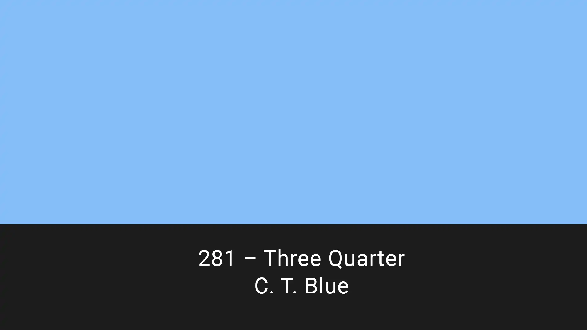 Cotech filters 281 Three Quarter C.T. Blue