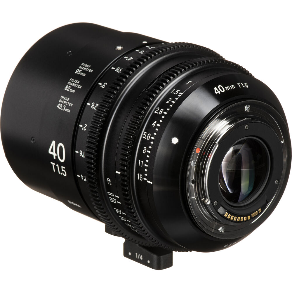 Sigma 40mm T1.5 FF Canon EF Mount High-Speed Prime Lens (Feet)