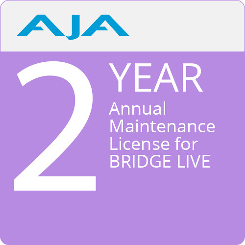 AJA Maintenance License for BRIDGE LIVE (2 Years, Download)