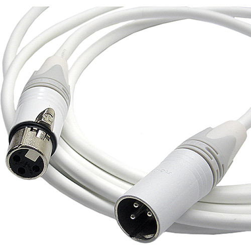 Canare Starquad XLRF-XLRM Cable (White, 1')