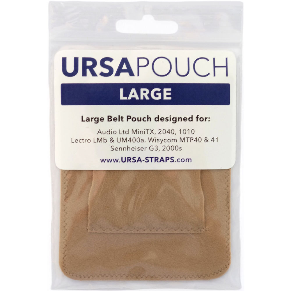 Remote Audio URSA Pouch for Wireless Transmitters (Large, Beige)