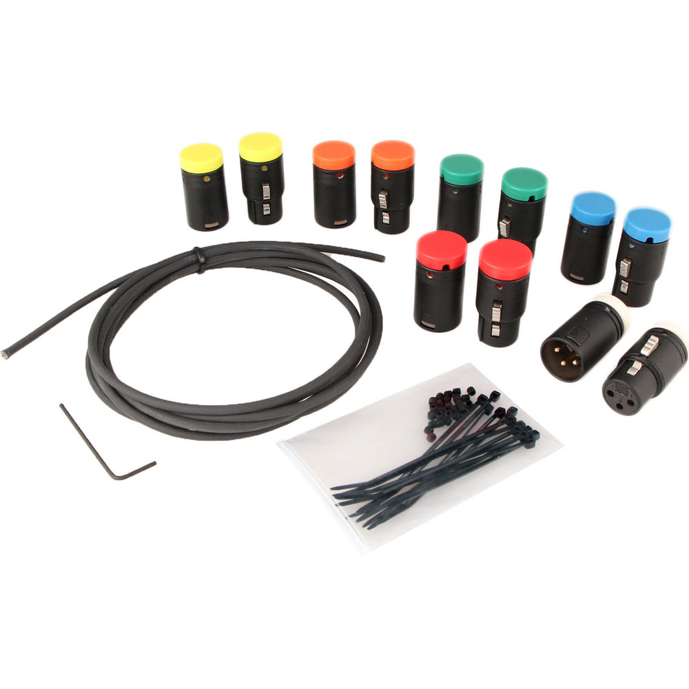 Cable Techniques Low-Profile XLR 3-Pin Cable DIY Bundle (Set of 6)