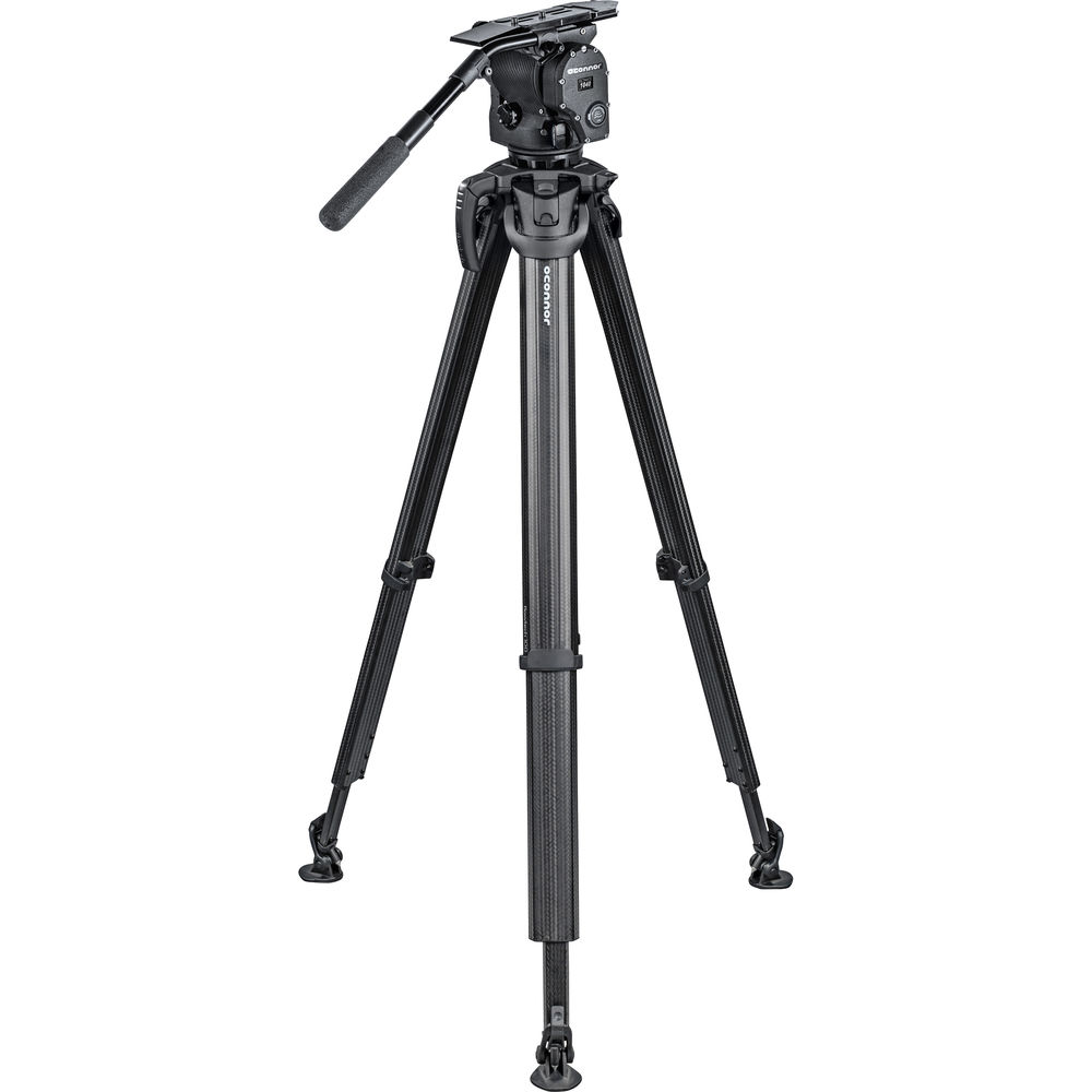 OConnor 1040 Fluid Head and flowtech 100 Tripod System with Handle and Case