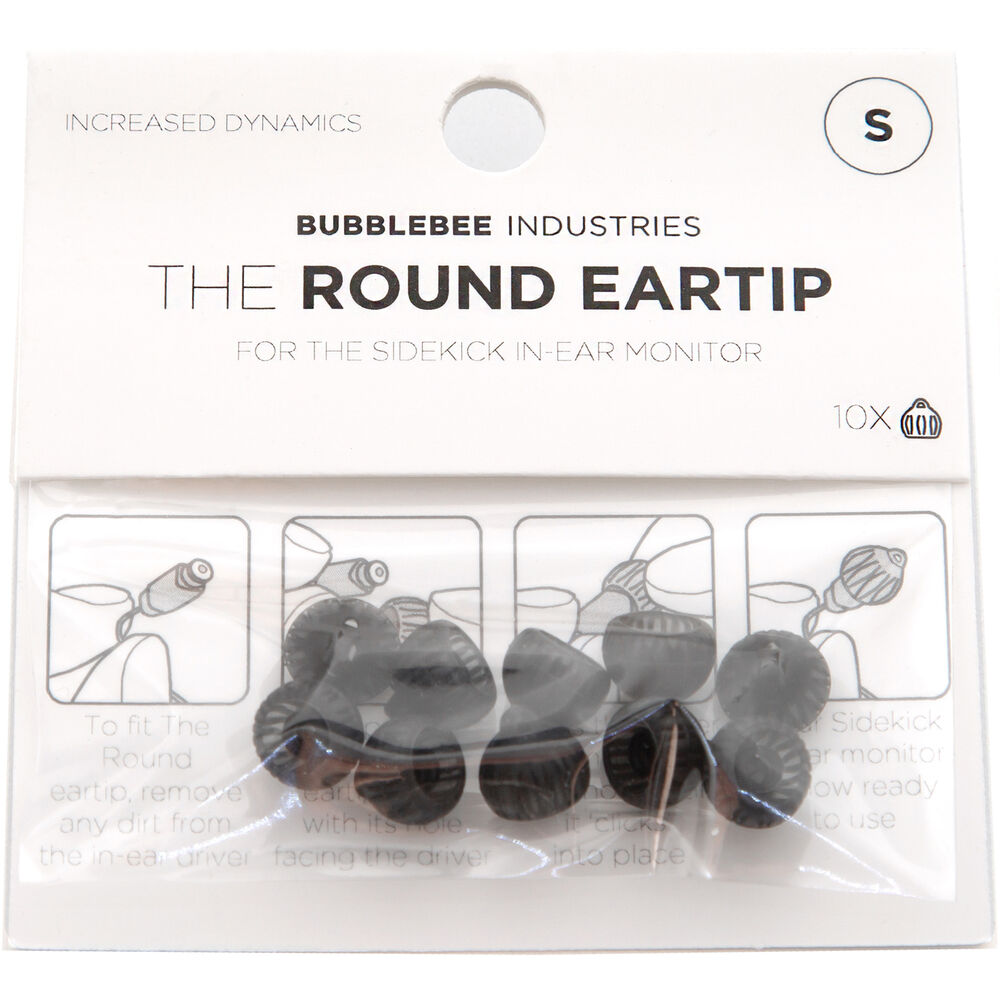 Bubblebee Industries The Sidekick Round Eartip, 10-Pack (Small)