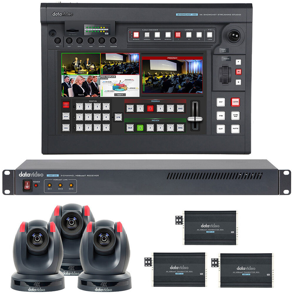 Datavideo SHOWCAST 100-20X All-in-One Single-Operator 4K Production Bundle