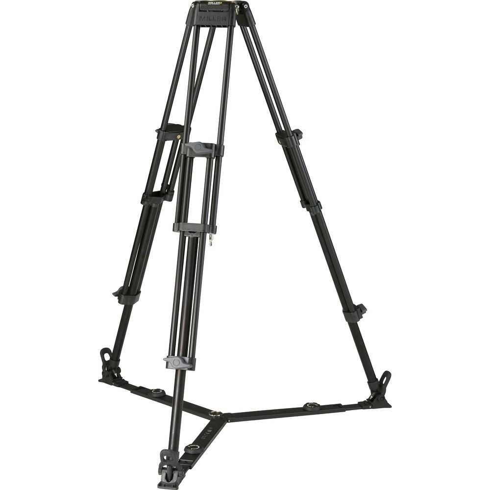 Miller Toggle 2-Stage Alloy Tripod (Ground-Level Spreader Ready)