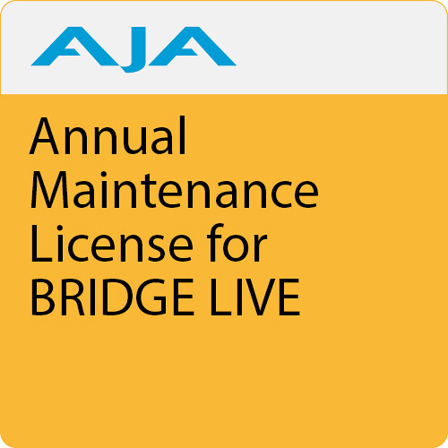AJA Maintenance License for BRIDGE LIVE (1 Years, Download)