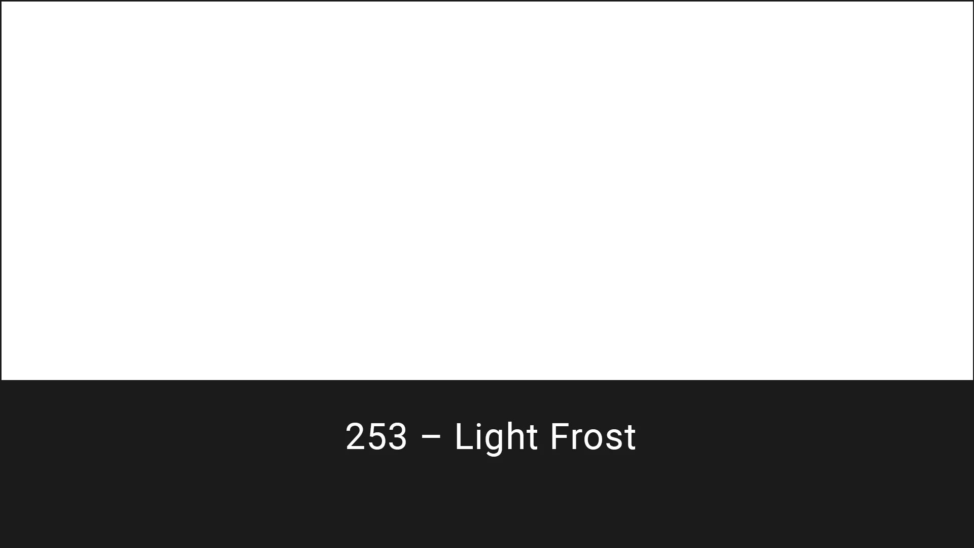 Cotech filters 253 Light Frost