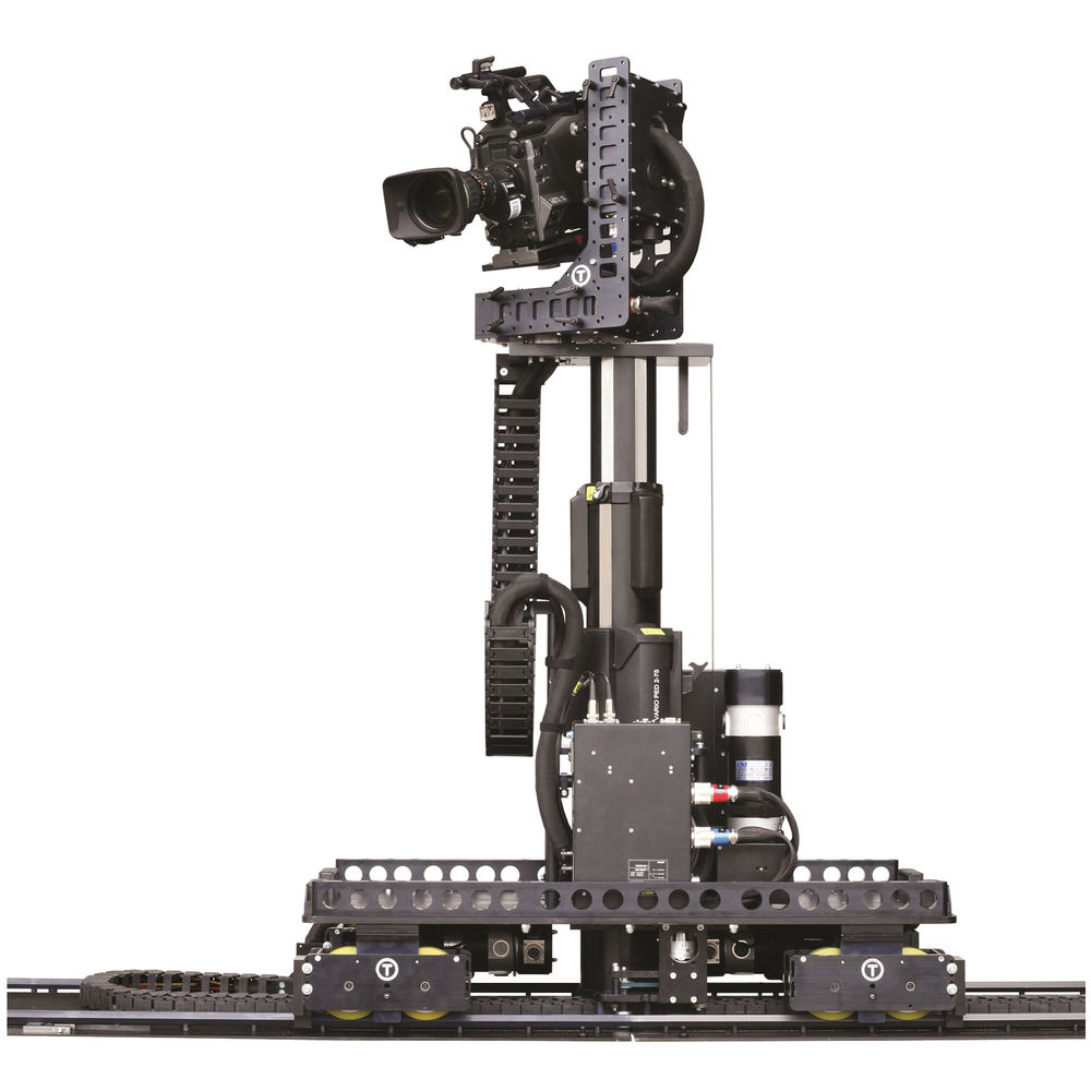Vinten Hexagon Track Dolly and Motorized Column with Robotic Head