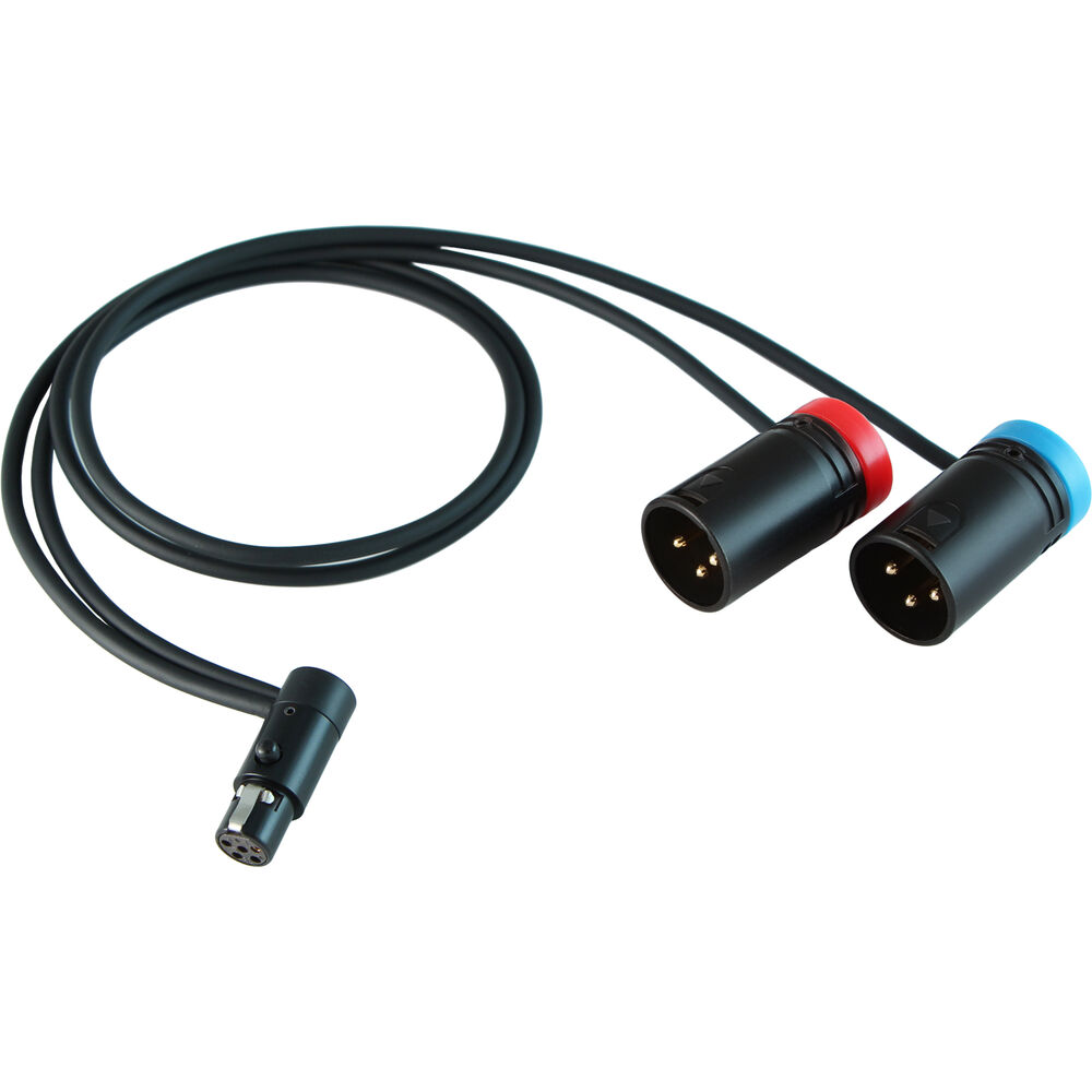 Cable Techniques LPS Low-Profile TA5F to Dual Right-Angle XLR3M Y-Cable for Lectrosonics SRc5P or SRb5P (24")