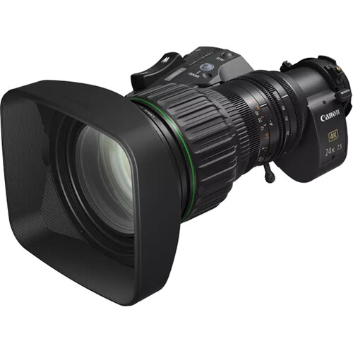 Canon CJ24ex7.5B IASE S 4K UHDgc 2/3" 24x Portable Telephoto Servo Lens with Type-S Drive