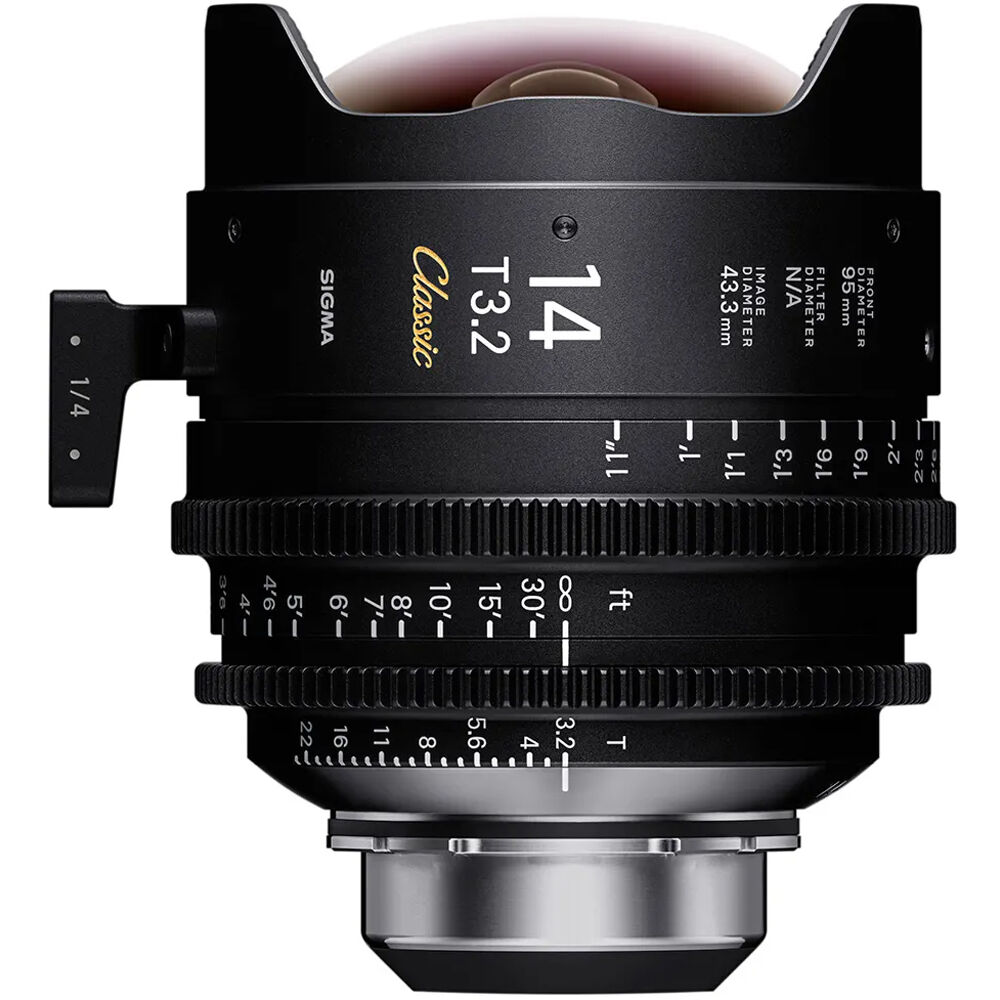 Sigma 14mm T2 Fully Luminous FF High-Speed Cine Prime Lens with /i Technology (ARRI PL, Feet)